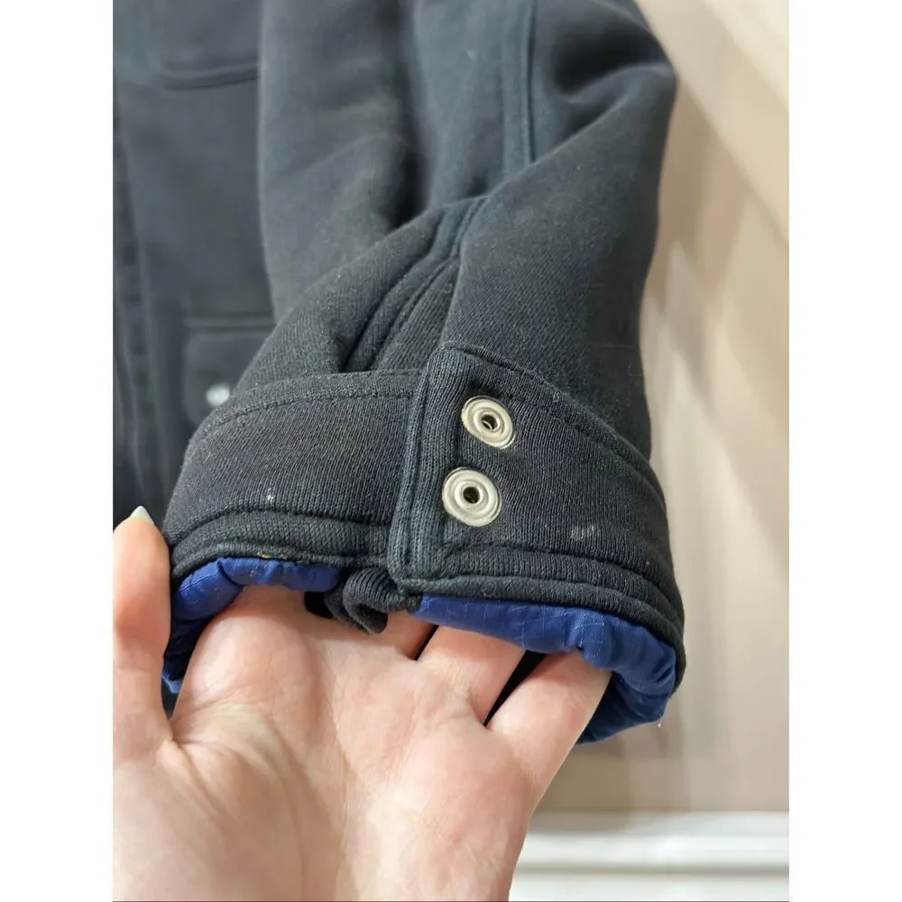 DIESEL Four Pocket Quilted Insulated Vintage Inspired Black Jacket Men's Medium
